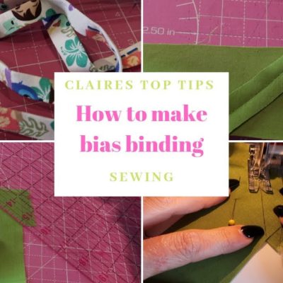 How to make your own bias binding | Claires Top Tips | SEWING