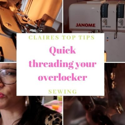 What kind of magic is this? Threading my Janome overlocker | Claires Top Tips | SEWING