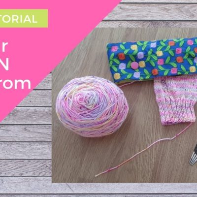 How to SEW a DPN Holder for Double Pointed Needles | Knitting project storage | SEWING TUTORIAL