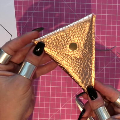 How to make a vinyl or faux leather scissor keeper