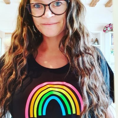 Neon Rainbow T-shirt tutorial