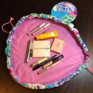 Layflat drawstring makeup bag - Online sewing course