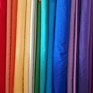 100% cotton plain colours