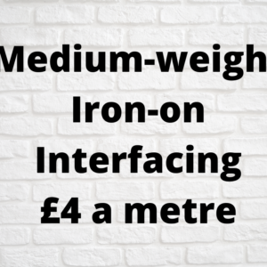 Medium-weight iron-on interfacing