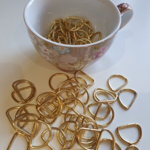 Gold 2.5mm D-Rings