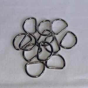 25mm silver D rings