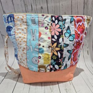 Large patchwork toiletry bag